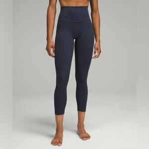 Lululemon Align High-Rise Pant 25" - Micro Houndstooth Blue Multi